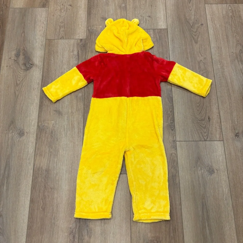 Disney Winnie the Pooh Yellow and Red Hooded Fleece Costume